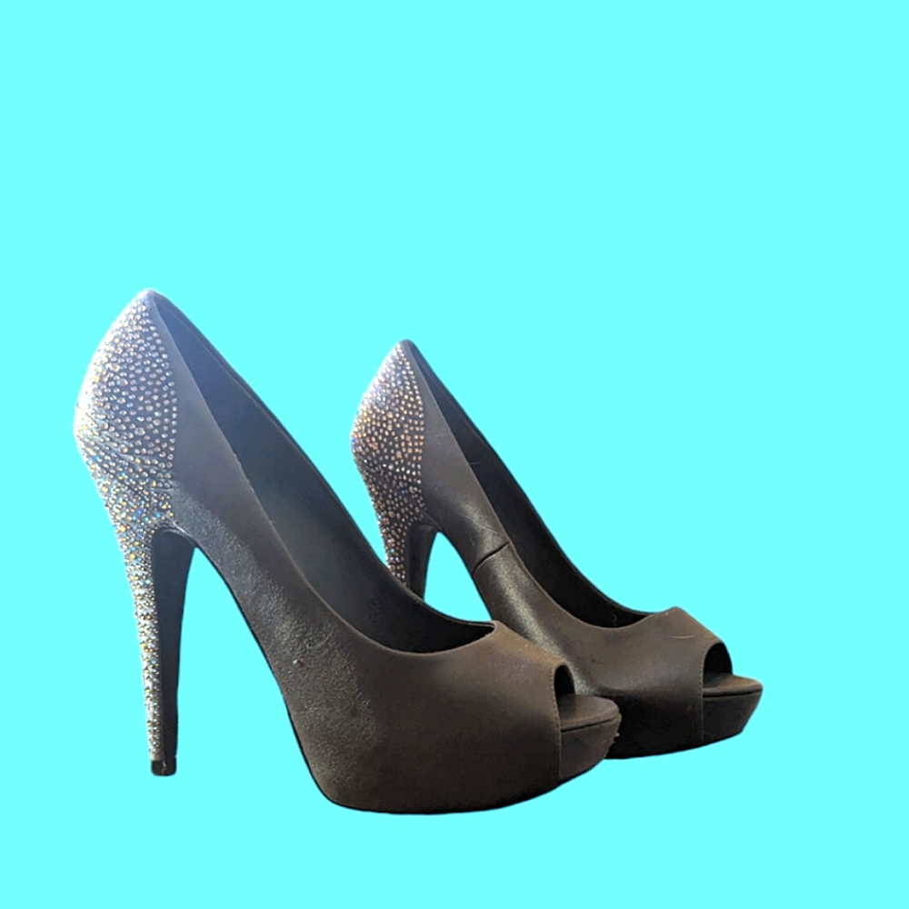 Steve Madden 'Player' Peep Toe Formal Heels 10M with Platform
